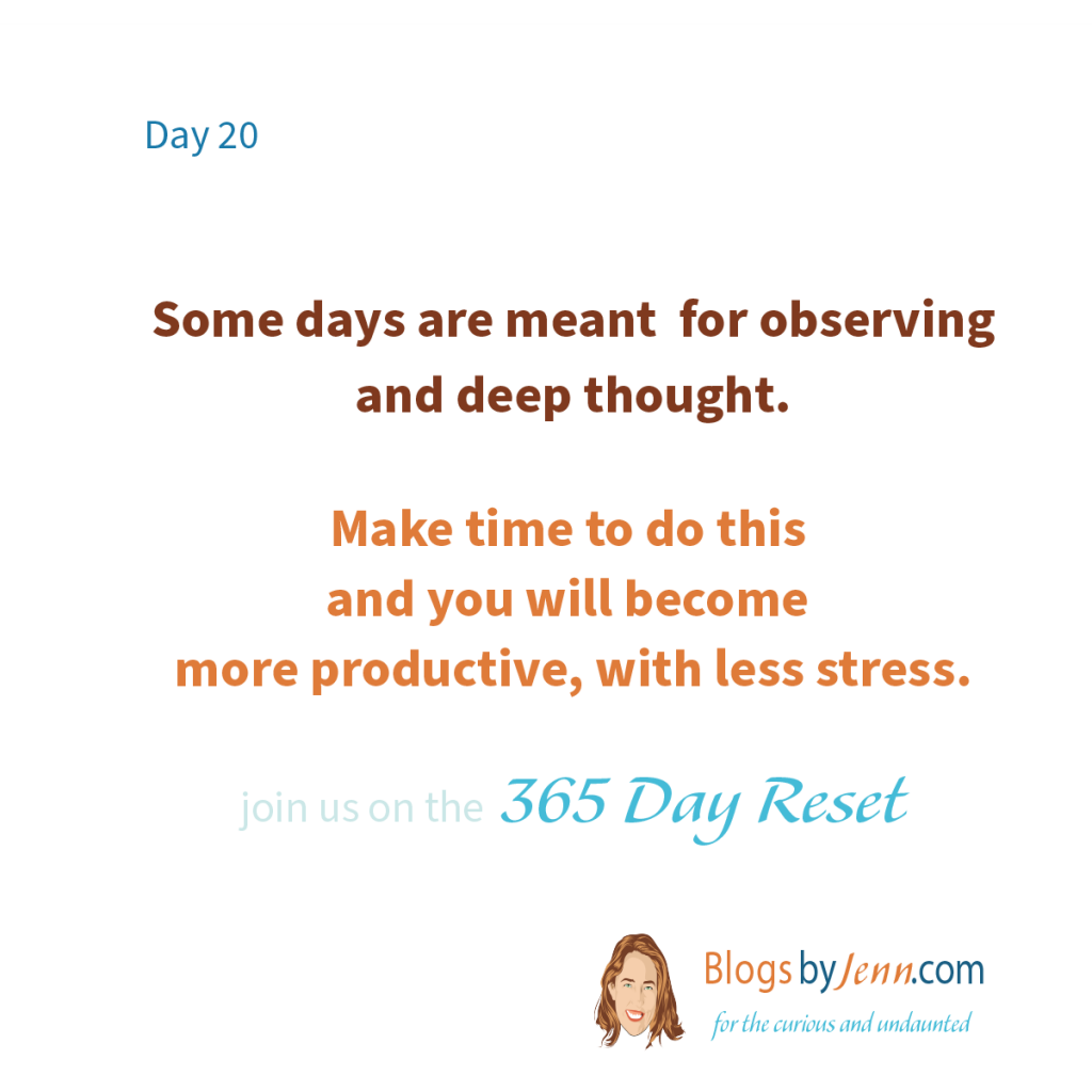 365 Day Reset - Day 20