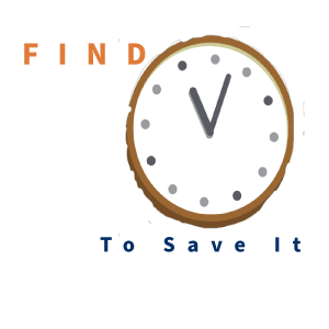 Fine time to save it with time being represented by a clock